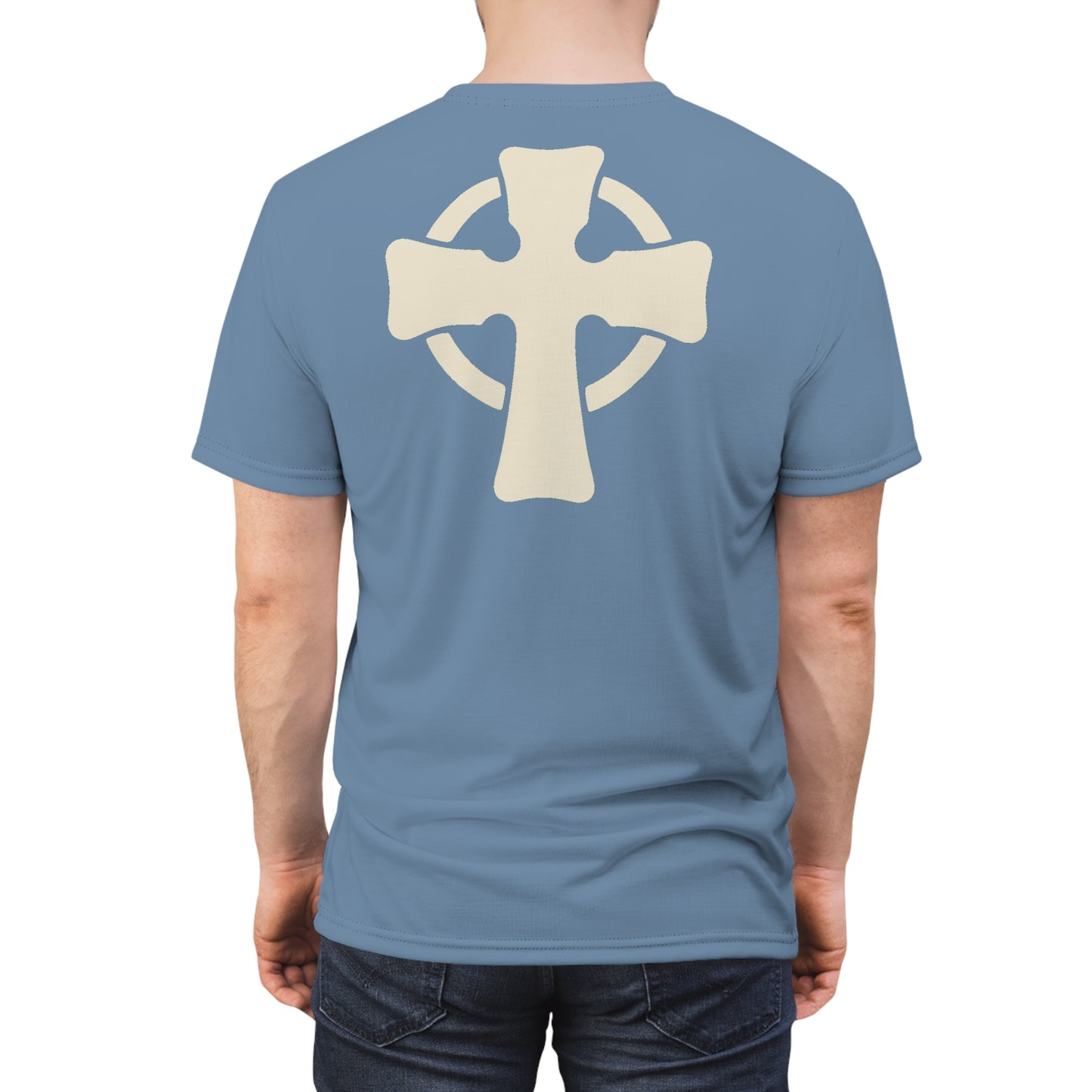 "Retro Jesus", Unisex T-shirt (Faded Denim)