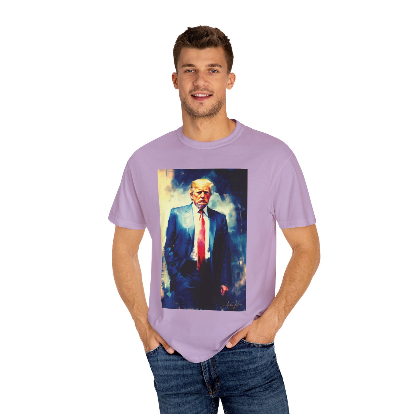 "Trump Portrait No. 6", Unisex T-shirt (Light Colors)