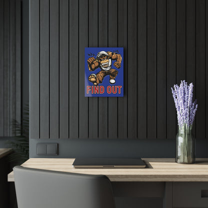 "Find Out", Acrylic Wall Prints (French Cleat Hanging) (Patriot Blue)