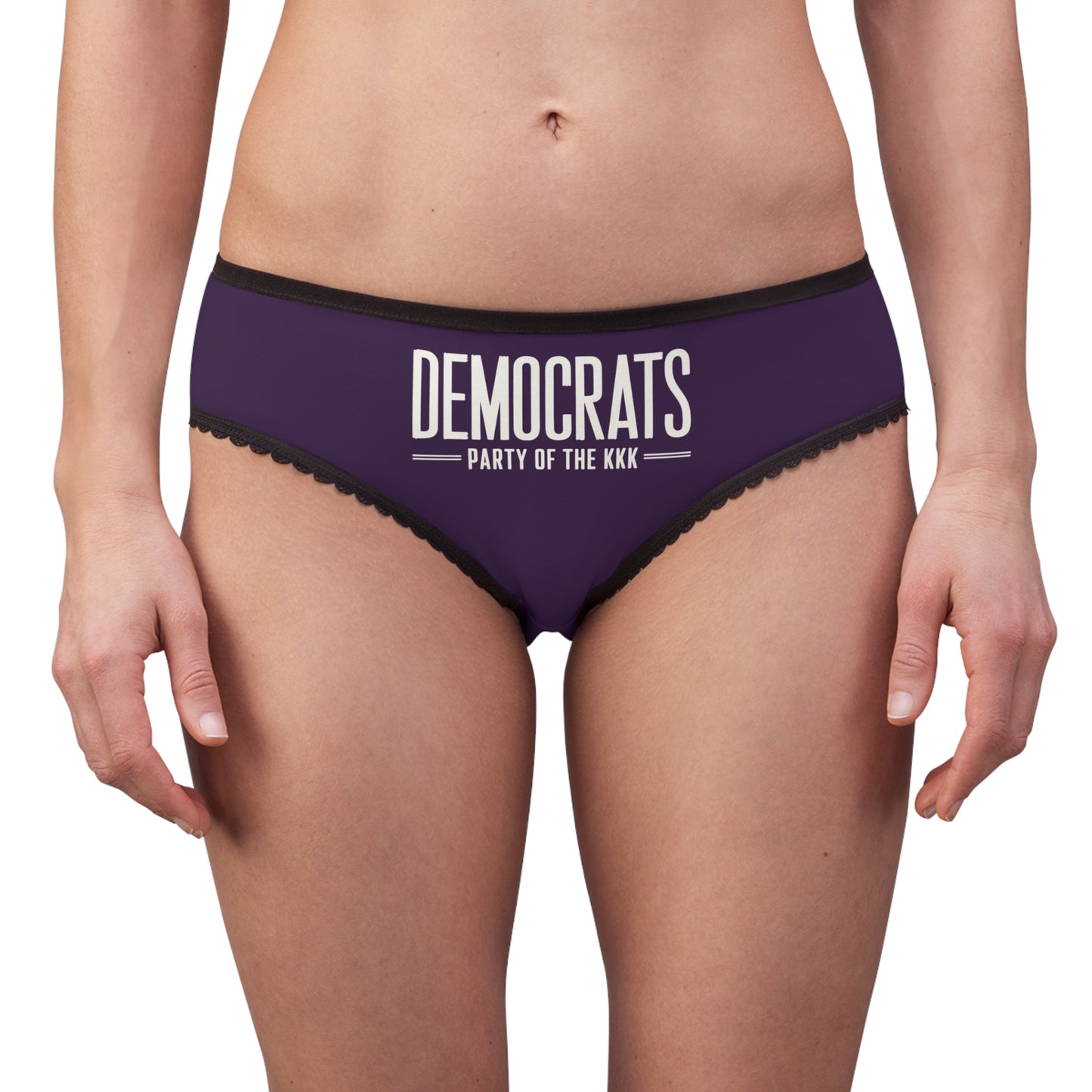"Democrats - Party of the KKK", Women's Briefs (Imperial Plum)