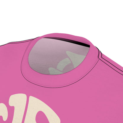 "Retro Jesus", Unisex T-shirt (Rosy Pink)