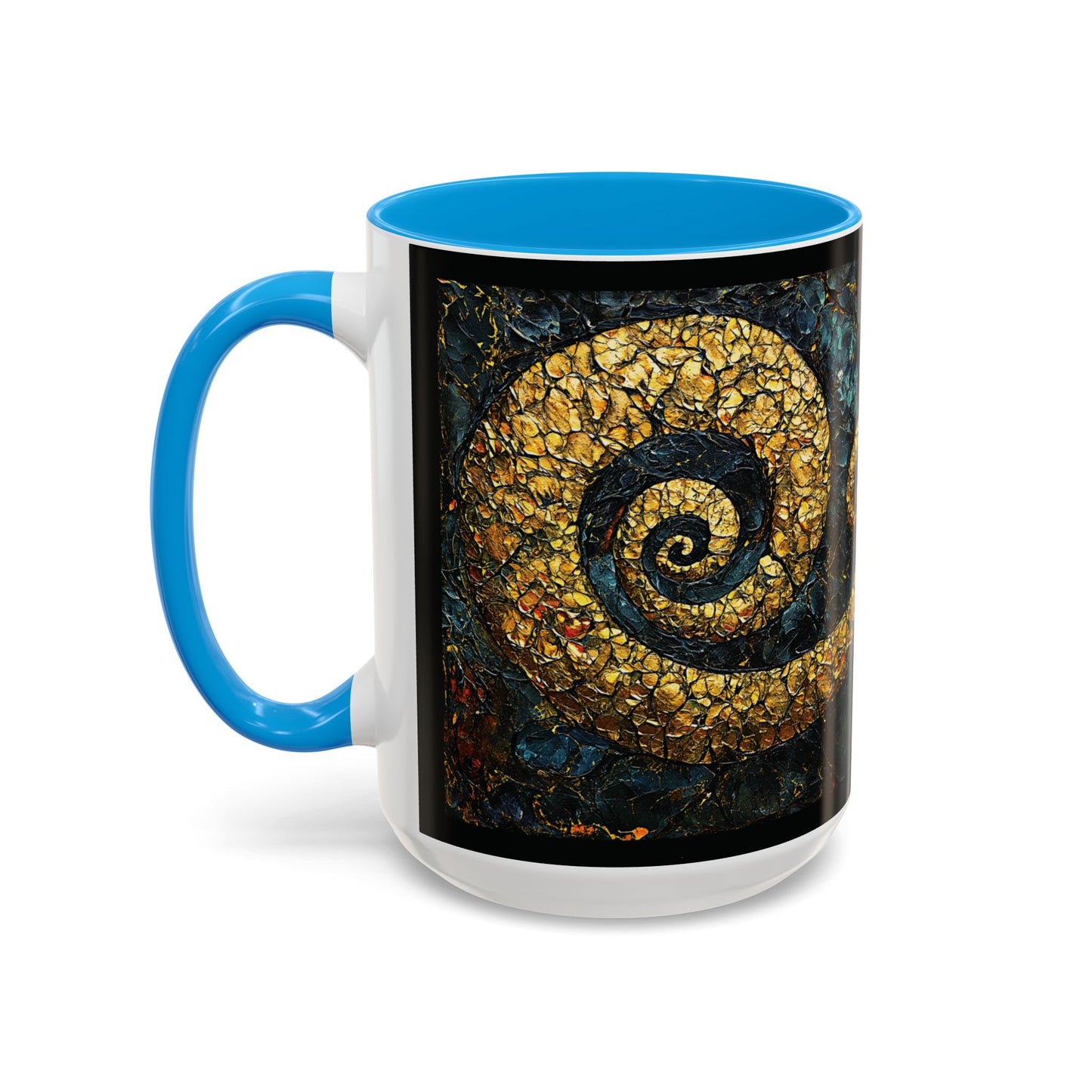 "From Stone to Savior's Light", Colorful Mugs (11oz, 15oz)