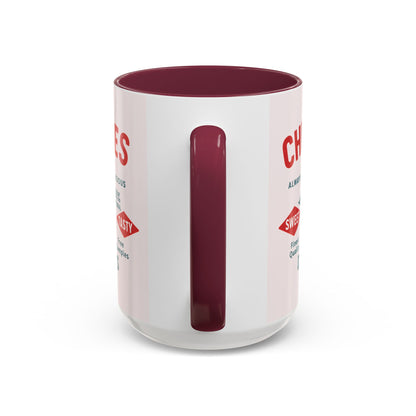 "Delicious Cherries", Colorful Mugs (11oz, 15oz) (Sea Salt Sherbet)