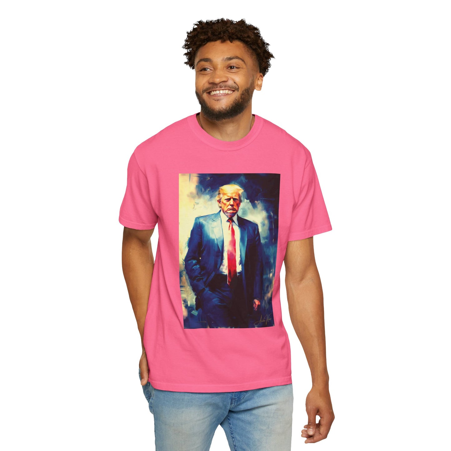 "Trump Portrait No. 6", Unisex T-shirt (Dark Colors)