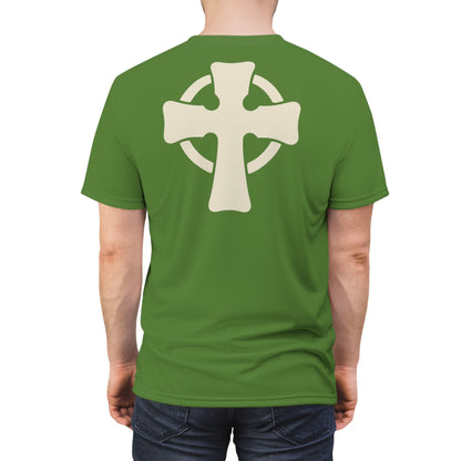 "Retro Jesus", Unisex T-shirt (Avocado Green)