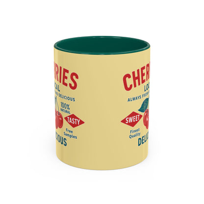 "Delicious Cherries", Colorful Mugs (11oz, 15oz) (Sanctum Veil)