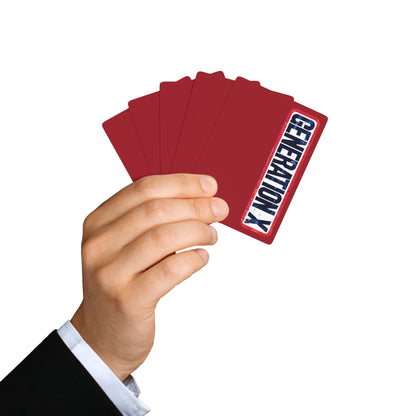 "Generation X", Retro Playing Cards (Cherry Red)
