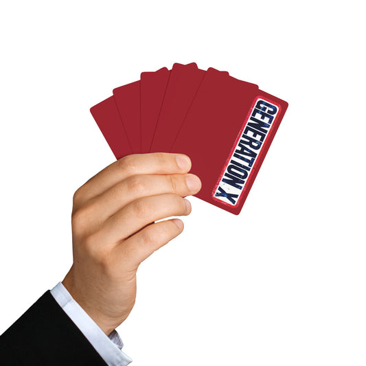 "Generation X", Retro Playing Cards (Cherry Red)