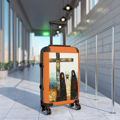 "At-the-Foot of the Cross - John 19:25", Suitcases (Light Orange)