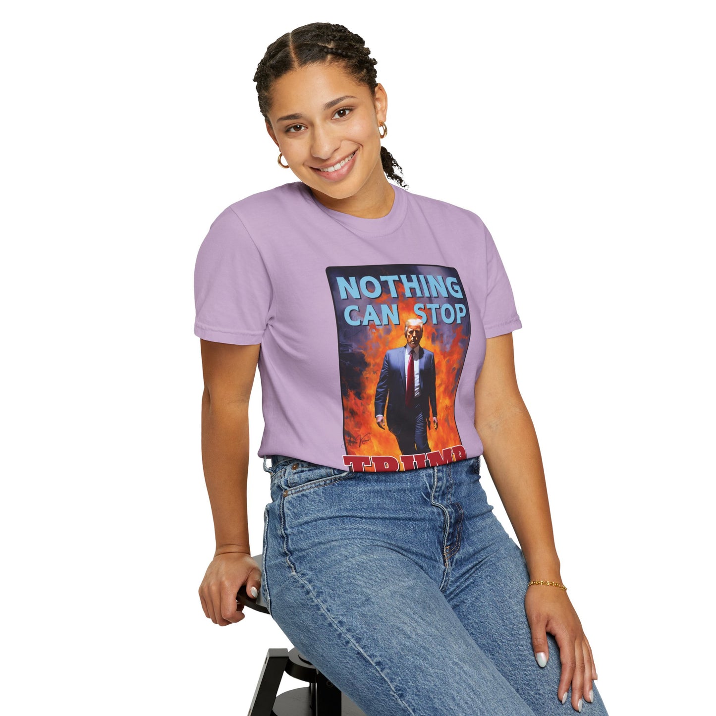 "Nothing Can Stop Trump", Unisex T-shirt (Light Colors)