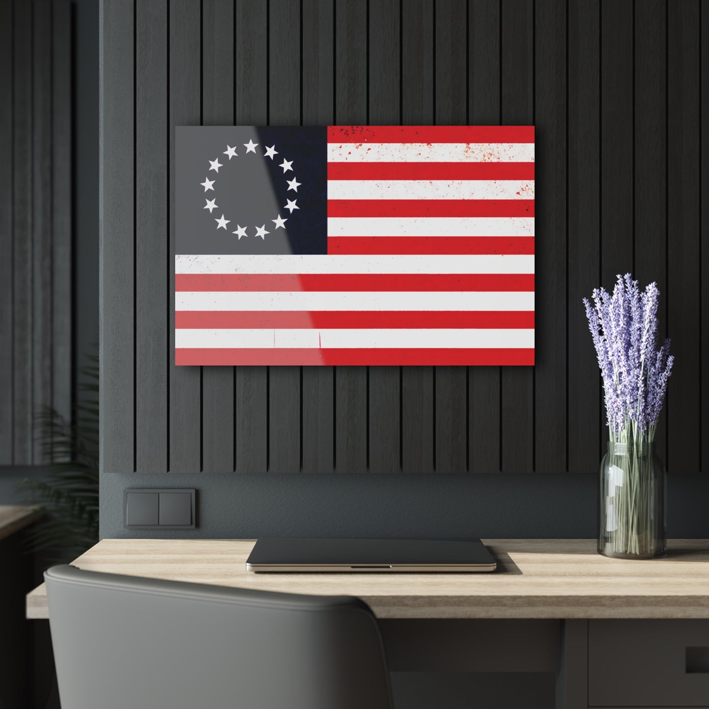 "Betsy Ross Flag", Fine Art Acrylic Wall Prints (French Cleat Hanging)