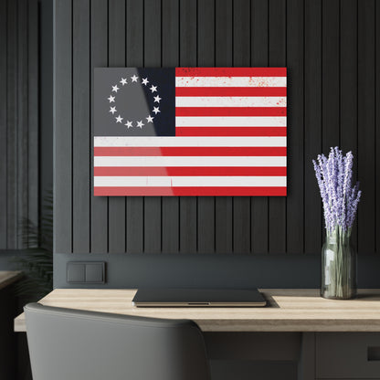 "Betsy Ross Flag", Fine Art Acrylic Wall Prints (French Cleat Hanging)