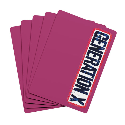 "Generation X", Retro Playing Cards (Early Purple Orchid)