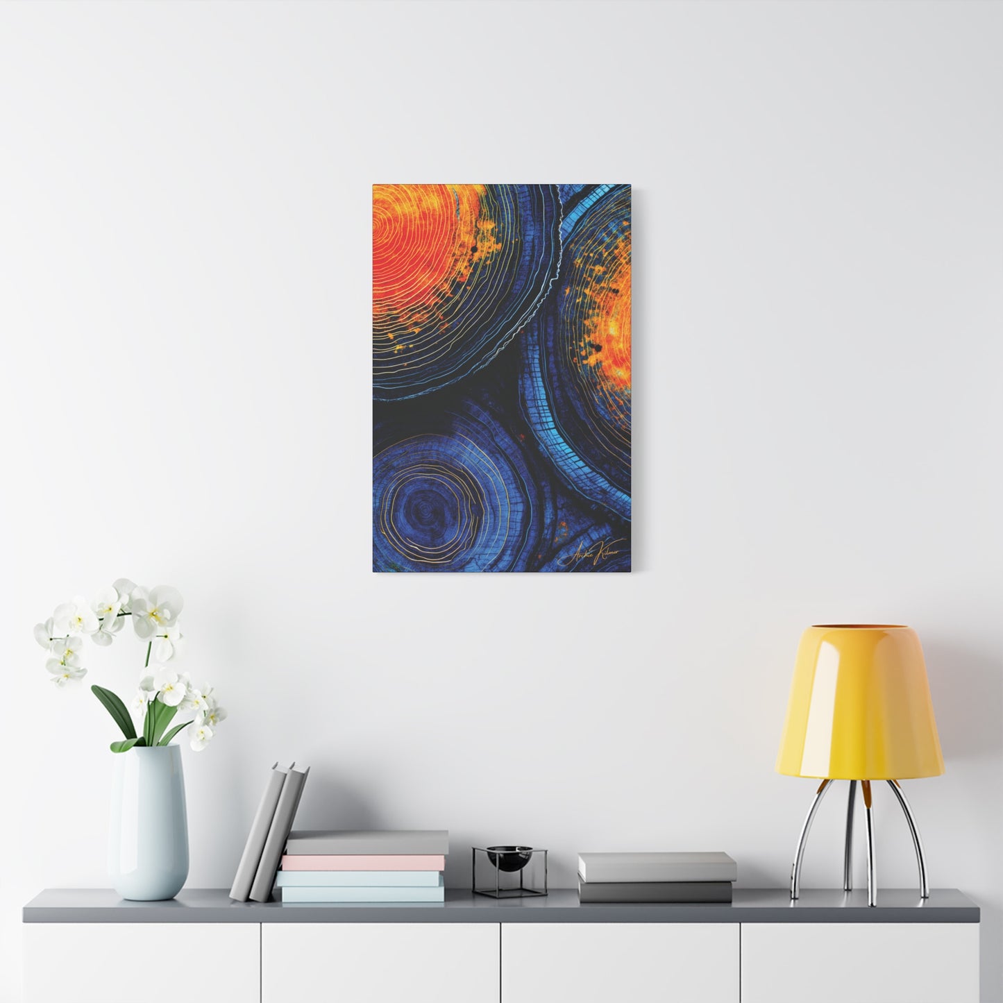 "History's Vibrance", Matte Canvas Fine Art Print