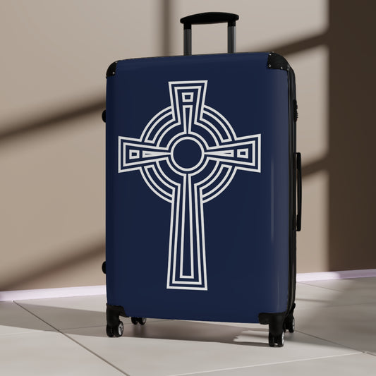 "A Simple High Cross", Suitcases (Dark Blue)