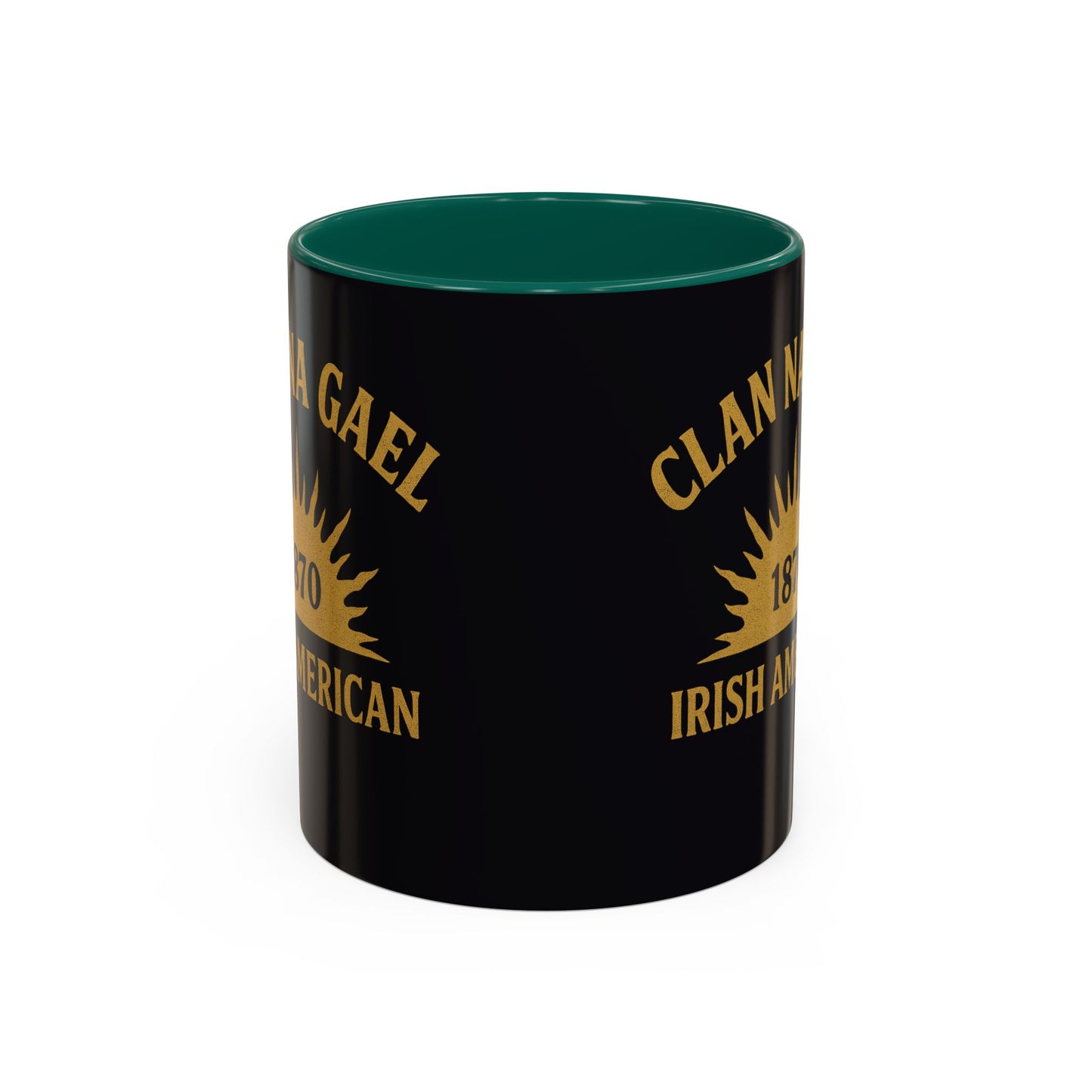 "Clan na Gael - Irish American", Colorful Mugs (11oz, 15oz) (Raven Black)