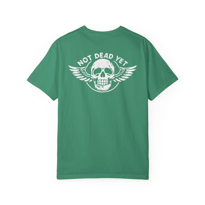 "Not Dead Yet - Winged Skull", Unisex T-shirt