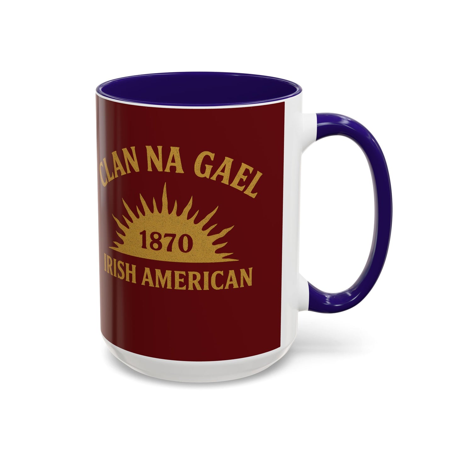 "Clan na Gael - Irish American", Colorful Mugs (11oz, 15oz) (Palladius Red)