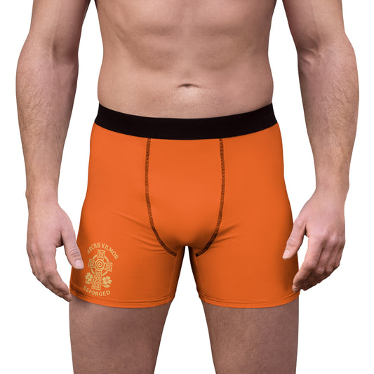 "Archie Kilmor Cross - Reforged" #01, Men's Boxer Briefs (Coral Gum Orange)