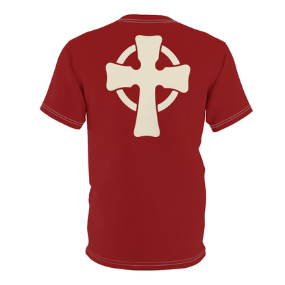 "Retro Jesus", Unisex T-shirt (St Kilda Red)