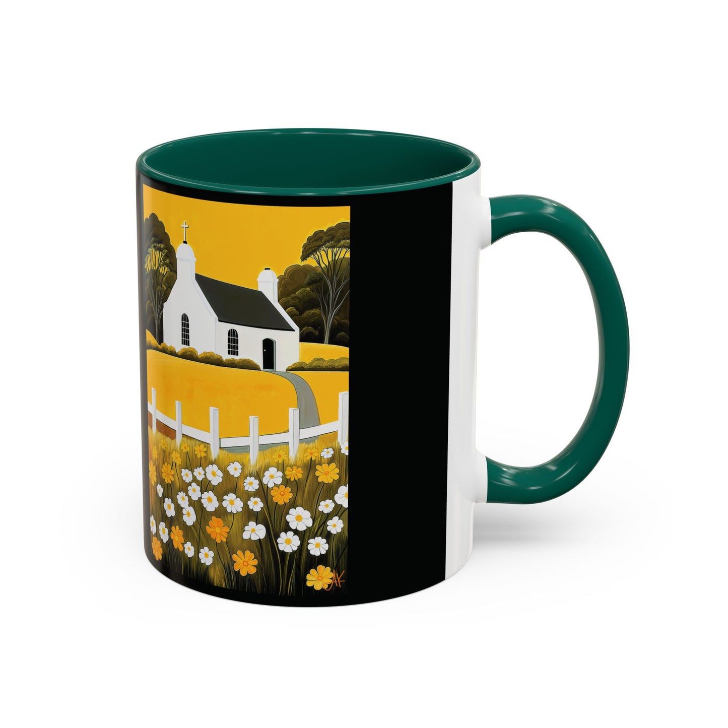 "Eaglais a’ Bhuidhe (Gaelic) - The Church of Golden Hope (English)", Colorful Mugs (11oz & 15oz)