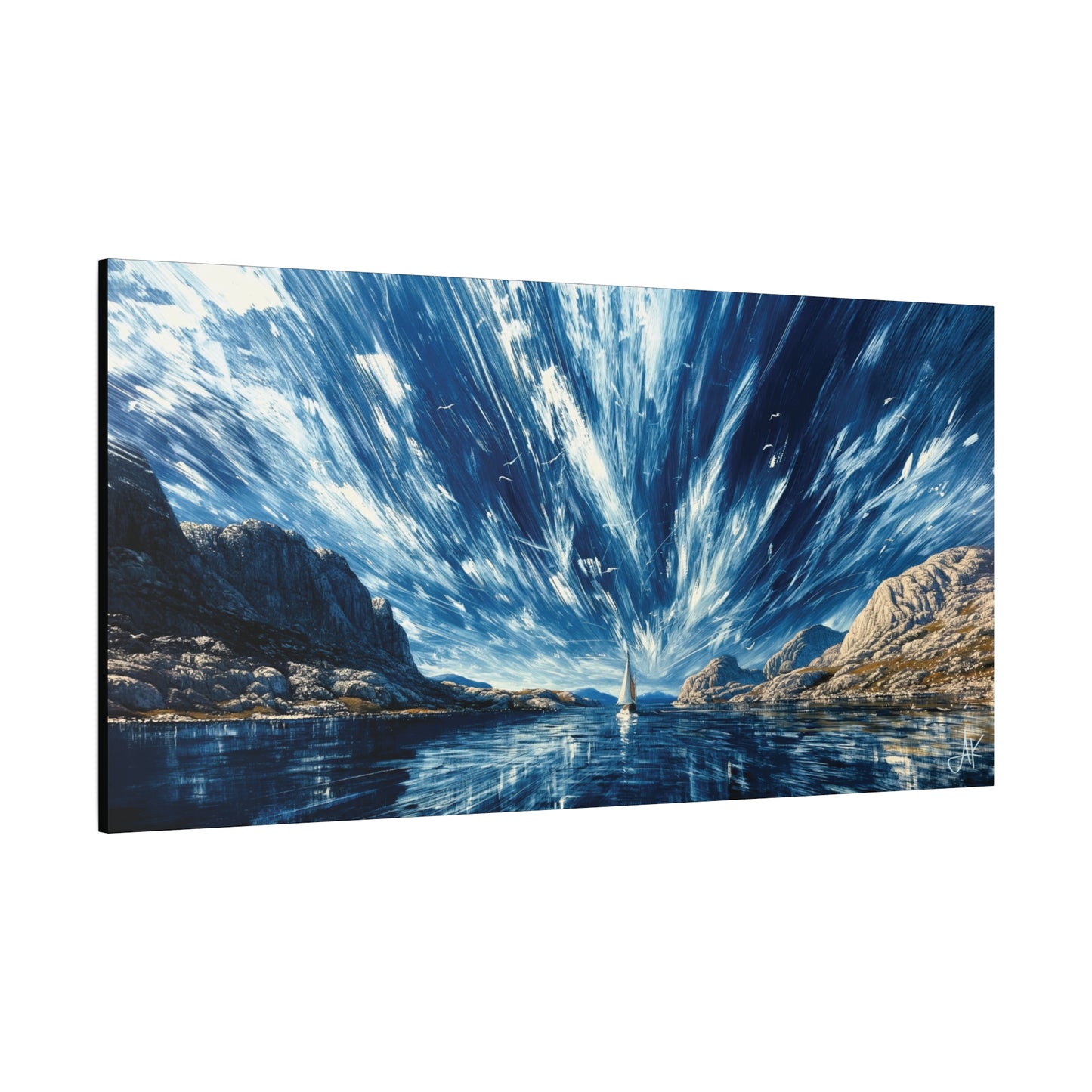 "Ancient Highway Racing Riven Sky", Fine Art Matte Canvas, Stretched, 1.25"