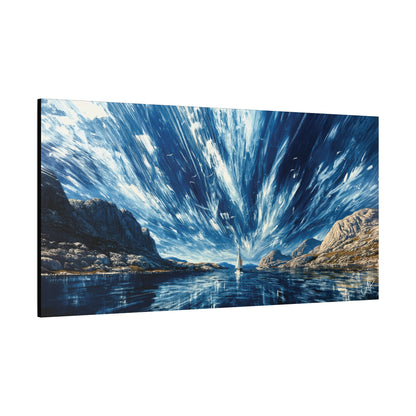 "Ancient Highway Racing Riven Sky", Fine Art Matte Canvas, Stretched, 1.25"