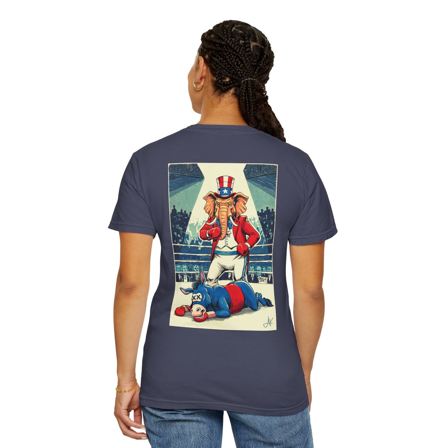 "Brutal Woke Knockout 2024", Unisex T-shirt (Dark Colors)