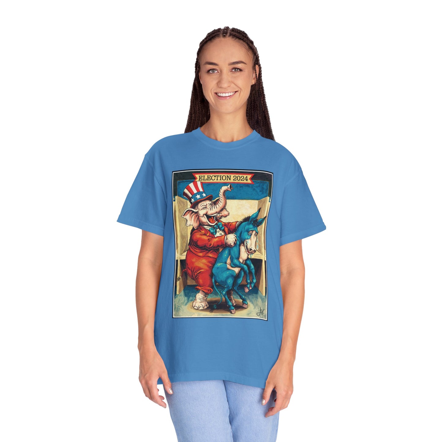 "MAGA Spanked the Donkeys 2024", Unisex T-shirt (Light Colors)