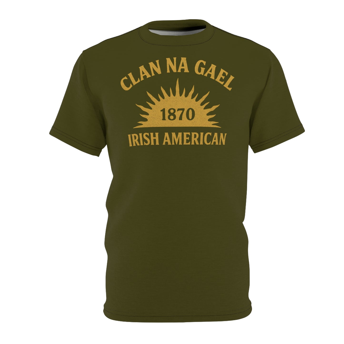 "Clan na Gael - Irish American", Unisex T-shirt (Fianna Green)