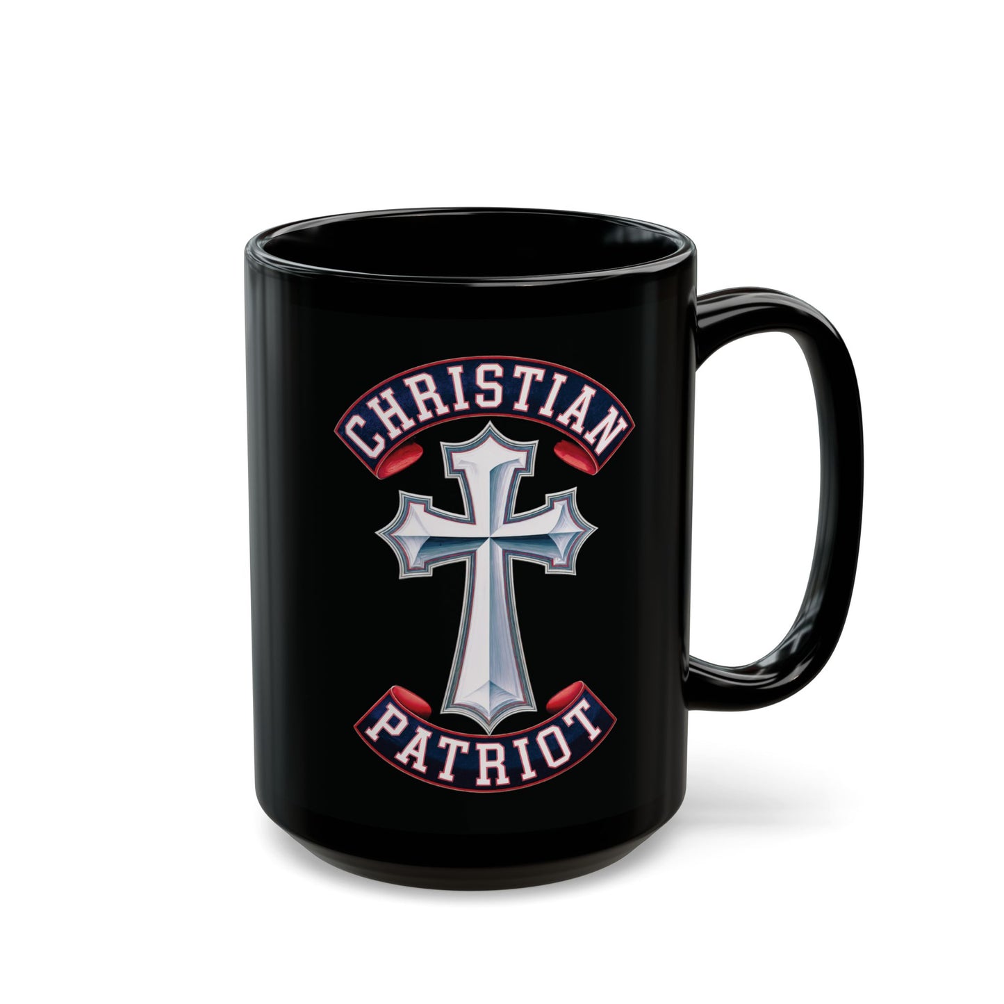 "Christian Patriot" #02, Black Mug (11oz & 15oz)