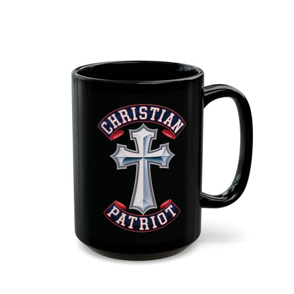 "Christian Patriot" #02, Black Mug (11oz & 15oz)