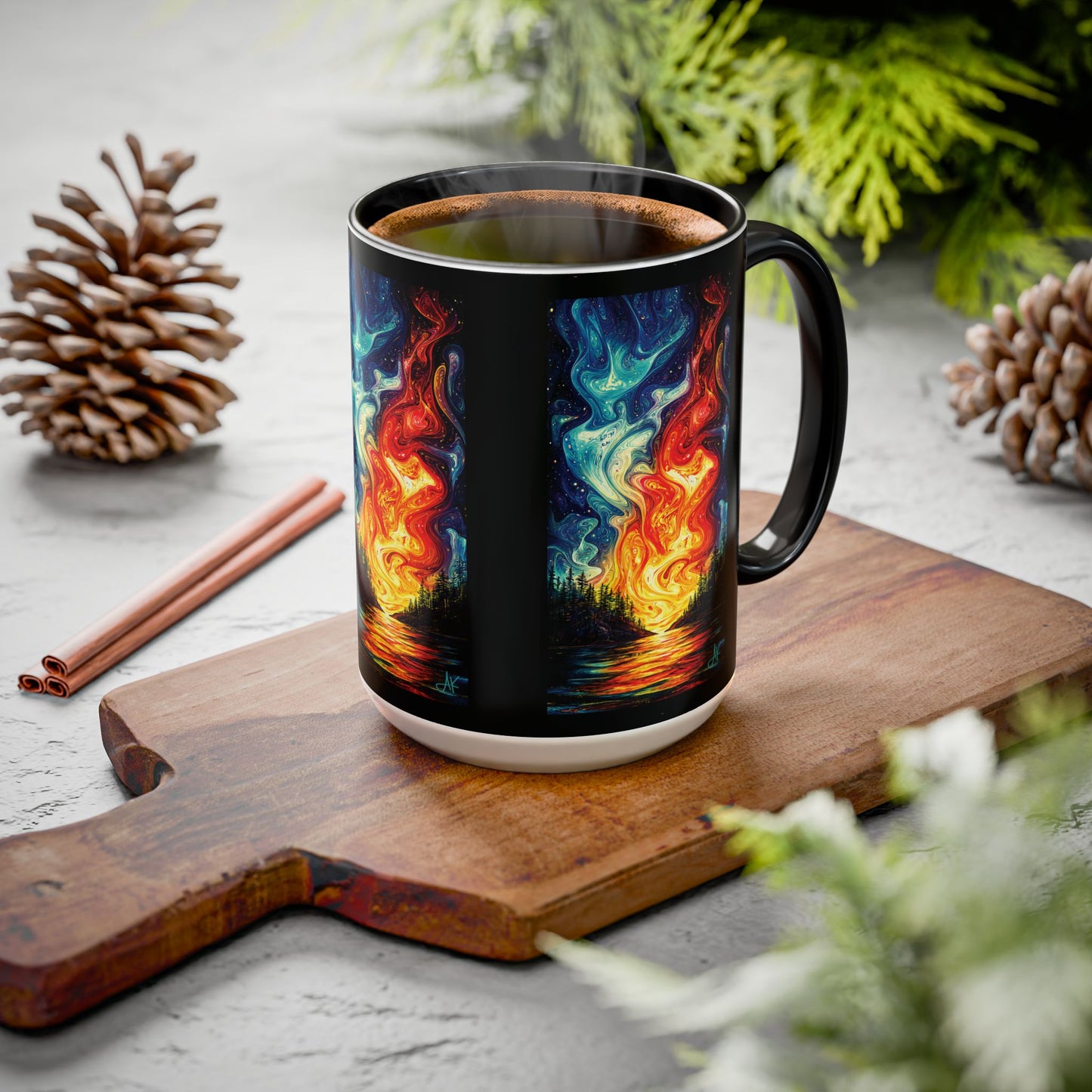 "Naomh Solus (Gaelic) - Sacred Light (English)", Colorful Mugs (11oz, 15oz)