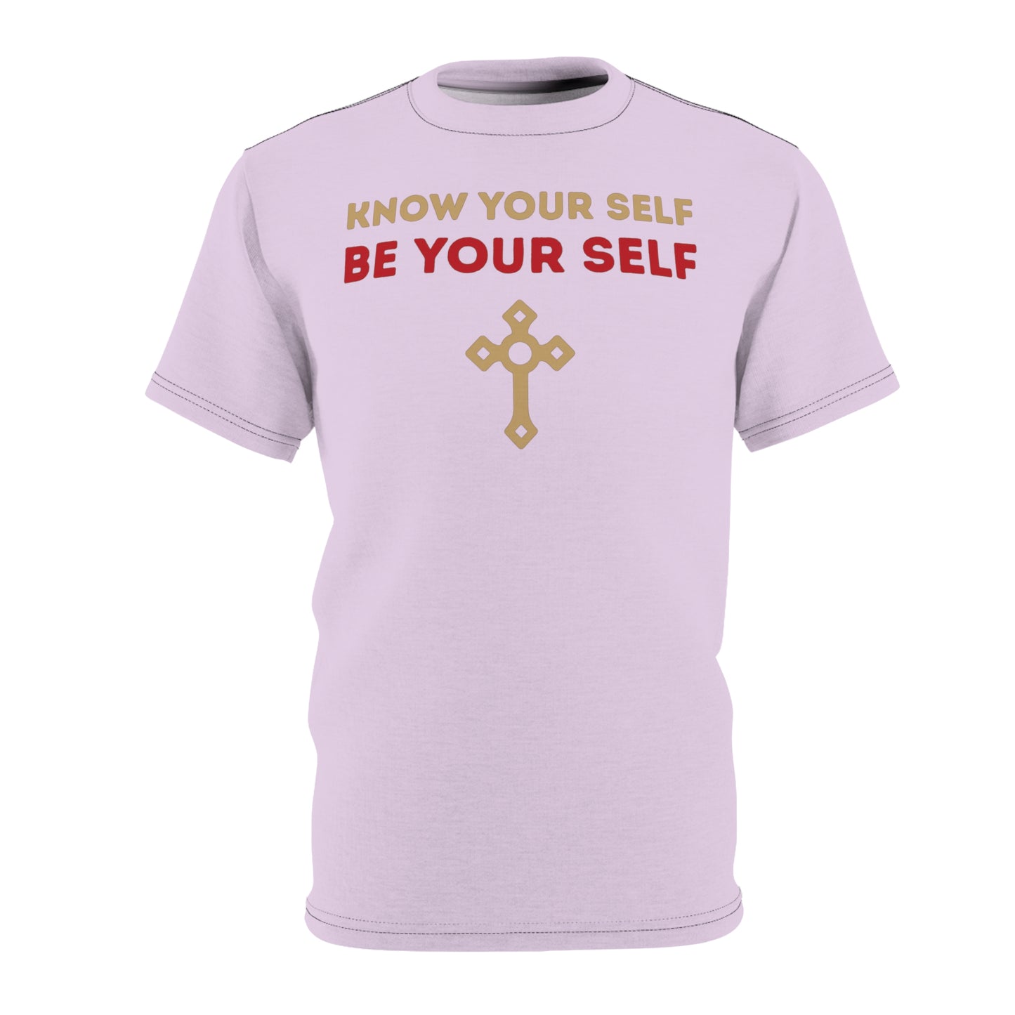 "Know Your Self", Unisex T-shirt (Floridian Blush)