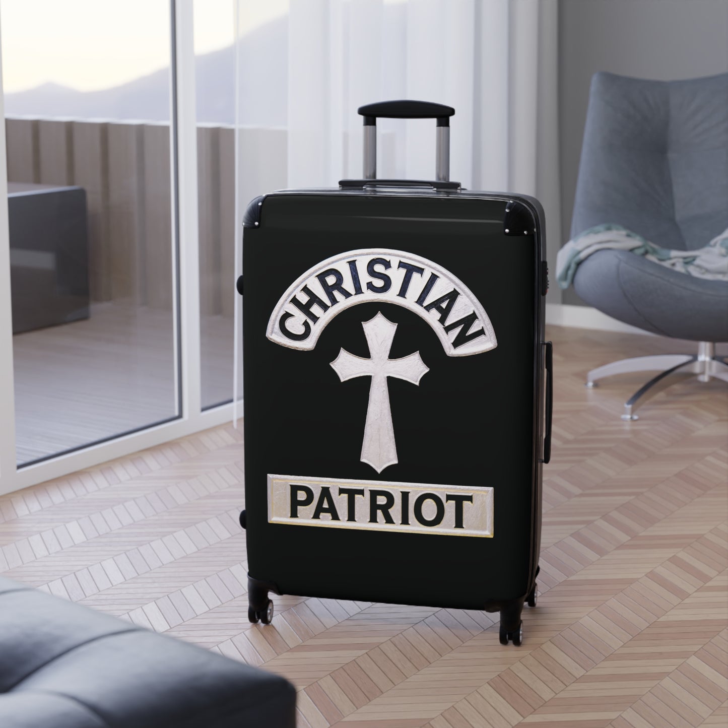 "Christian Patriot" #01 Suitcases (Black)