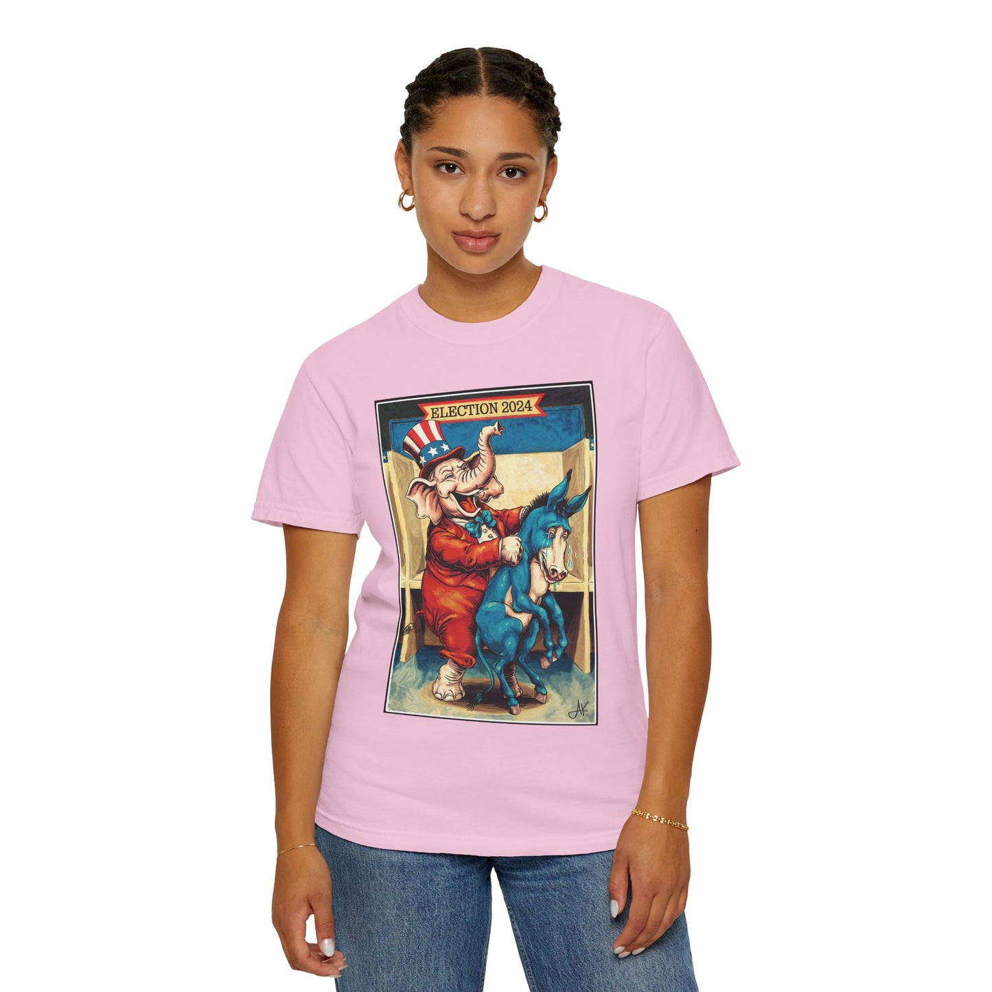 "MAGA Spanked the Donkeys 2024", Unisex T-shirt (Light Colors)