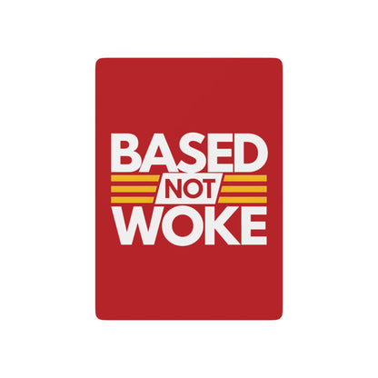 "Based not Woke" #01, Cultural Playing Cards (Venetian Red)