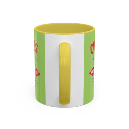 "Delicious Cherries", Colorful Mugs (11oz, 15oz) (Orchard Lime)