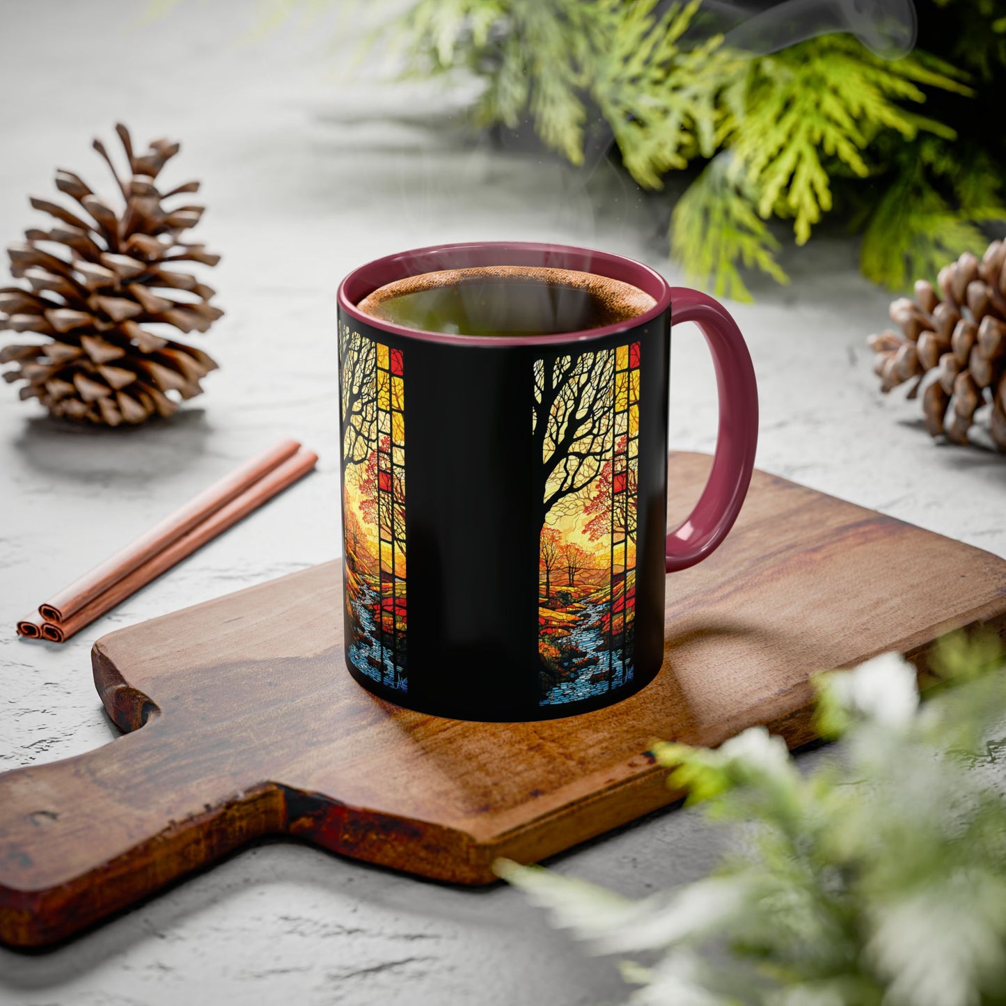 "Realization at 5", Colorful Mugs (11oz, 15oz)
