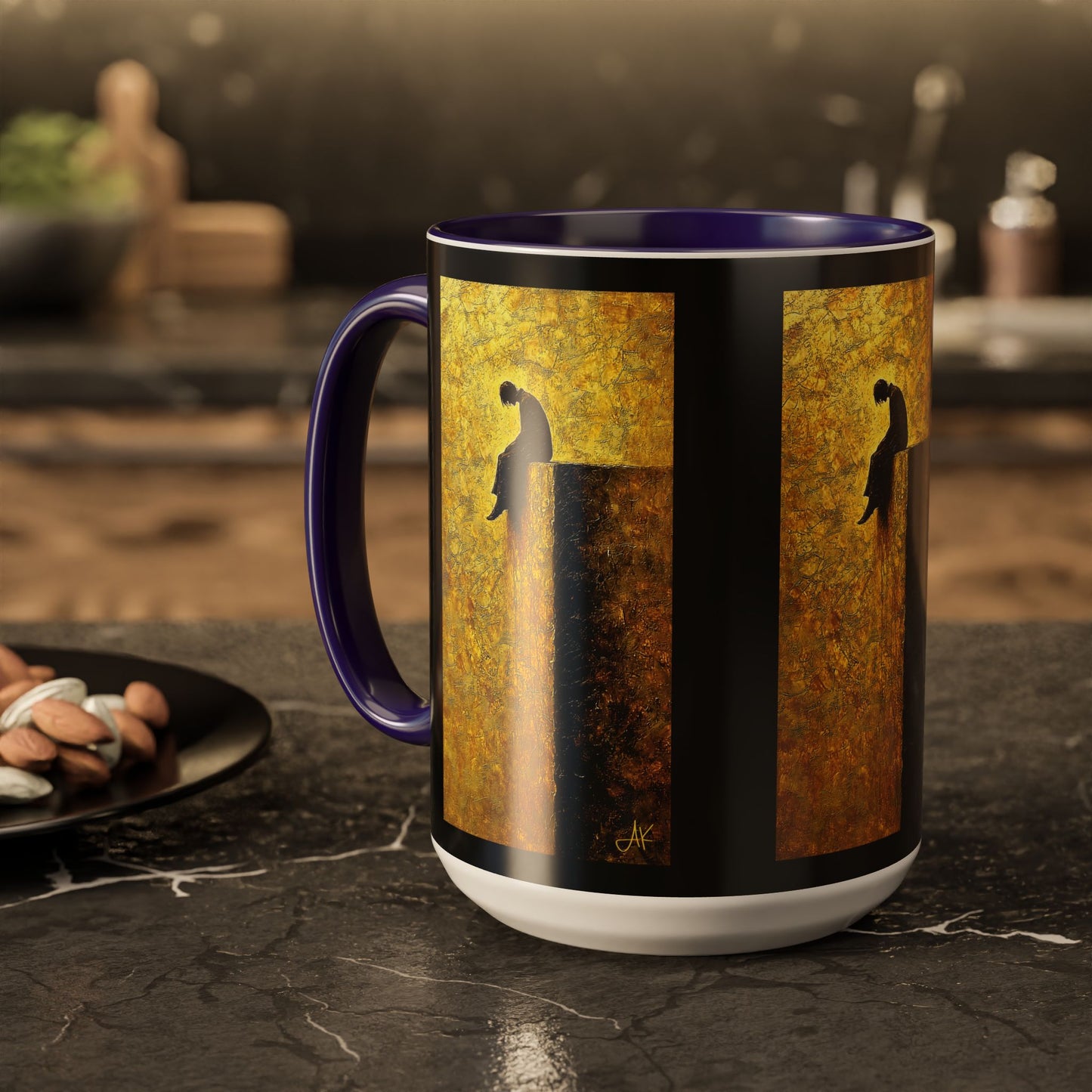 "In Darkest Hour He Is With Me", Colorful Mugs (11oz, 15oz)