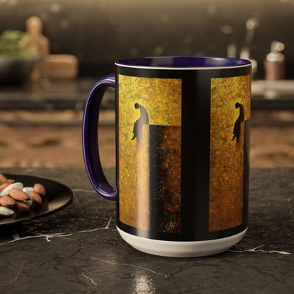 "In Darkest Hour He Is With Me", Colorful Mugs (11oz, 15oz)