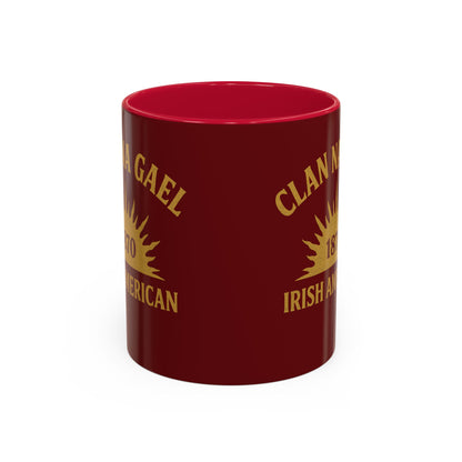 "Clan na Gael - Irish American", Colorful Mugs (11oz, 15oz) (Palladius Red)