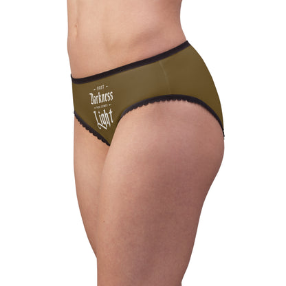 "First Darkness Then Comes Light" #02, Women's Briefs (Sepulchral Gold)